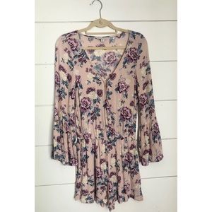 American Eagle Outfitters Lavender Floral Romper